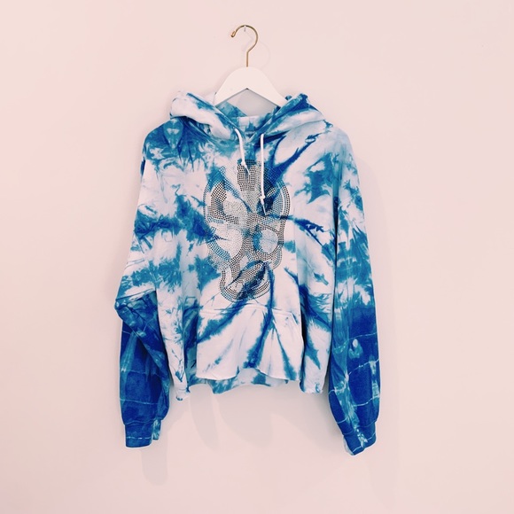 Tops - VSCO GIRL TIE DYE OVERSIZED HOODED SWEATSHIRT